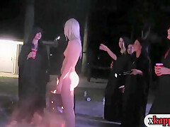 Group Of Naked Pledges Make Out In The Middle Of The Ni