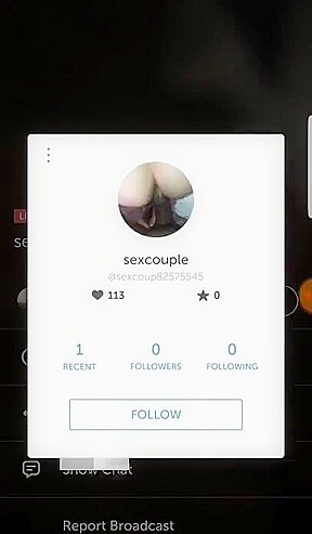 Guy getting head on periscope