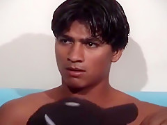 HUNG pussy hound Latino with movie star looks returns for a second blowjob from me