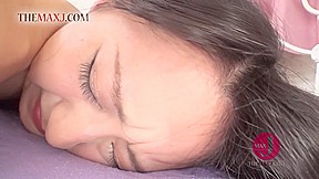 Hairy Asian Pleasured With Sex Toys On Her Bed - AsianHappyEnding