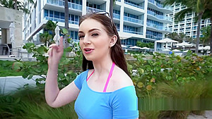 Hairy Pussy Beauty Bangs Outdoor