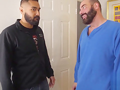 Hairy bear and his bottom cub loves has wild ass fuck fest
