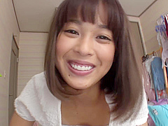 Half Japanese half Thai JAV amateur gives blowjob