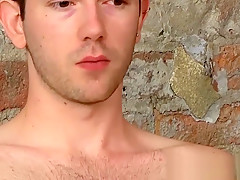 Handsome homo Harley Jordon wanks off after interview