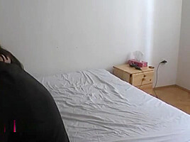 Handsome teen 18+ tart in handjob porn video