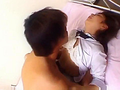 Haruka Hoshikawa has hairy cunt aroused and fucked all the way