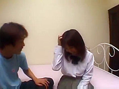 Haruka Hoshikawa has hairy cunt aroused and fucked all the way