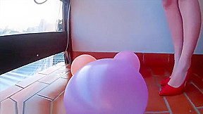 Heels and ballons