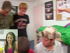Hetero twinks sucking cock at frat pledging
