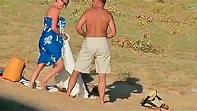 Hidden vid of hot French couple on beach 7