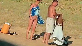 Hidden vid of hot French couple on beach 7