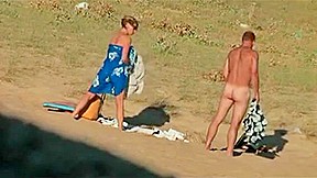 Hidden vid of hot French couple on beach 7