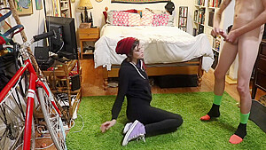 Hipster Girl Sucks Cock In Converse Sneakers