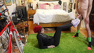 Hipster Girl Sucks Cock In Converse Sneakers