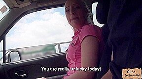 Hitch hiker Brooke Lee fuck in the car