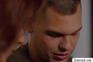 Horny Dude Lets Ts Stepsis Bang His Ass