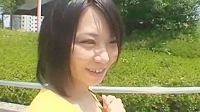 Horny Japanese chick Mikan Kururugi in Amazing Outdoor JAV video