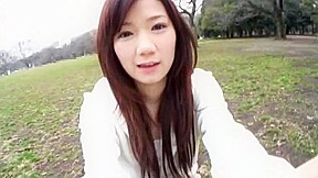 Horny Japanese chick Nozomi Shirayuri in Incredible Big Dick, POV JAV clip