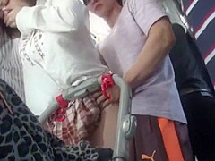 Horny Japanese whore Misaki Tsukishima, Kotone Amamiya in Best Public, Blowjob JAV clip