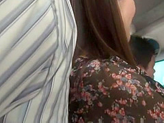 Horny Japanese whore Misaki Tsukishima, Kotone Amamiya in Best Public, Blowjob JAV clip