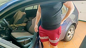 Horny Step mom Almost Caught Masturbatinging Her Step sons Friend Car