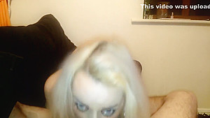 Horny girlfriend gives me amazing pov head after party