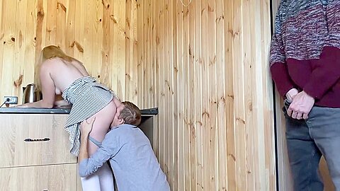 Hot Blonde Cheats On Her Cuckold Husband With Her Best Friend