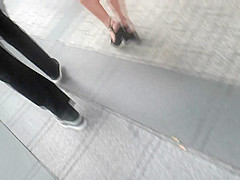 Hot Brunette, Sexy Legs In High Heels