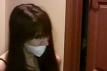 Hot Girl Tape Bondage