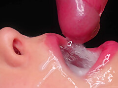 Hot Milf In The Most Sensual Blowjob With Mouth Tongue And Lips - Amazing Cumshot