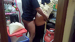 Hot Step mother - Indian 55 Year Old Hot Fucked By Step son In Law In Kitchen - Cum In The Big Ass