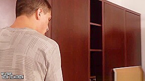 Hot Teacher Brandi Love gags on his massive shaft