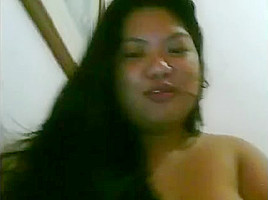 Hot bbw asian plays with her pussy