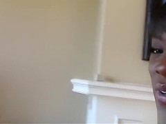 Hot black real estate agent pleases her potential client