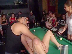 Hot blonde humiliated in public streets