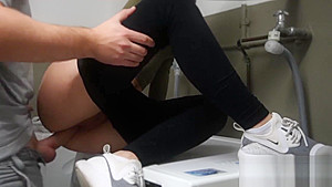 Hot fuck with big ass teen 18+ on a washing machine - Sexcouple69