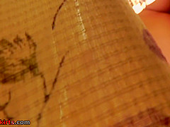 Hot g-string of a sexy chick seen in free upskirt video