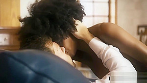 Hot treesome with an ebony and a blonde teen 18+ chick