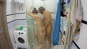 Hottest Amateur 19yo teen 18+ Couple Fun In The Shower On Webcam