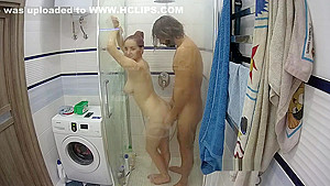 Hottest Amateur 19yo teen 18+ Couple Fun In The Shower On Webcam
