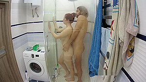 Hottest Amateur 19yo teen 18+ Couple Fun In The Shower On Webcam