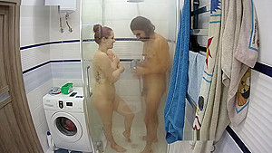 Hottest Amateur 19yo teen 18+ Couple Fun In The Shower On Webcam