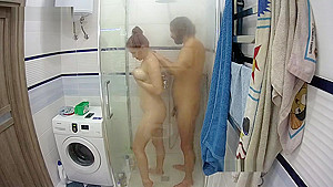 Hottest Amateur 19yo teen 18+ Couple Fun In The Shower On Webcam