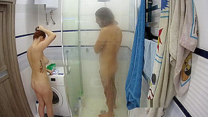Hottest Amateur 19yo teen 18+ Couple Fun In The Shower On Webcam
