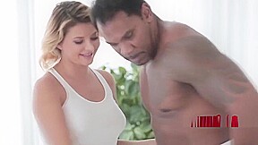 Huge Titted Babe Offers Her Round Ass For A Good Penetration