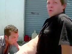 Hungry public gay gets a mouthful