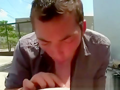 Hungry public gay gets a mouthful