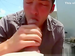 Hungry public gay gets a mouthful
