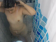 I Spy My Step Cousin While Taking A Shower Almost Discovered Me