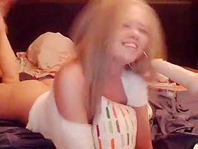 Incredible Homemade Blonde, Blowjob, Webcam Movie, Watch It